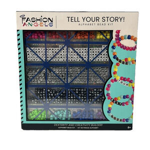Fashion Angels Tell Your Story Alphabet Bracelet Bead Kit Kids Craft 800+ Beads